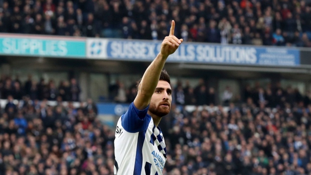 Brighton & Hove Albion's Alireza Jahanbakhsh, The Canadian Press Brighton & Hove Albion's Alireza Jahanbakhsh