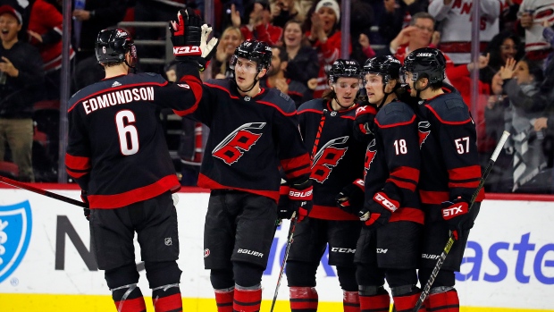 Carolina Hurricanes celebrate