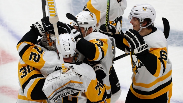 Pittsburgh Penguins celebrate, The Canadian Press Pittsburgh Penguins celebrate
