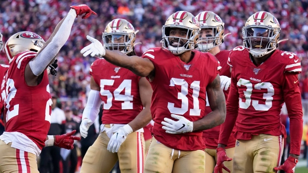 San Francisco 49ers celebrate