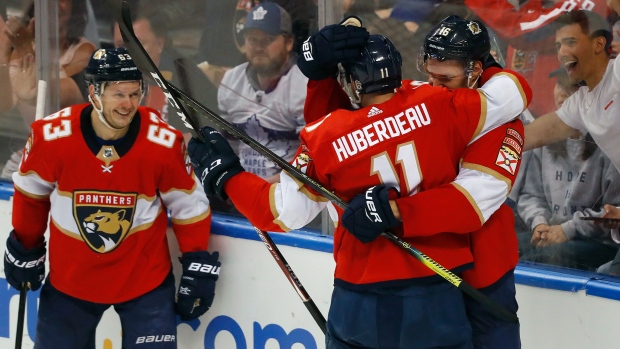 Evgenii Dadonov Jonathan Huberdeau Aleksander Barkov, The Canadian Press Evgenii Dadonov Jonathan Huberdeau Aleksander Barkov