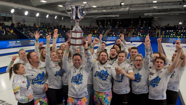 Europe Celebrates Continental Cup, The Canadian Press Europe Celebrates Continental Cup
