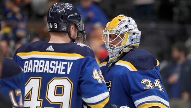 Ivan Barbashev Jake Allen, The Canadian Press Ivan Barbashev Jake Allen