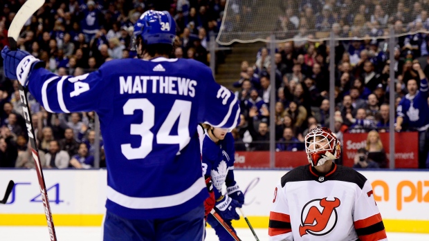 hat trick propels Toronto Maple Leafs 