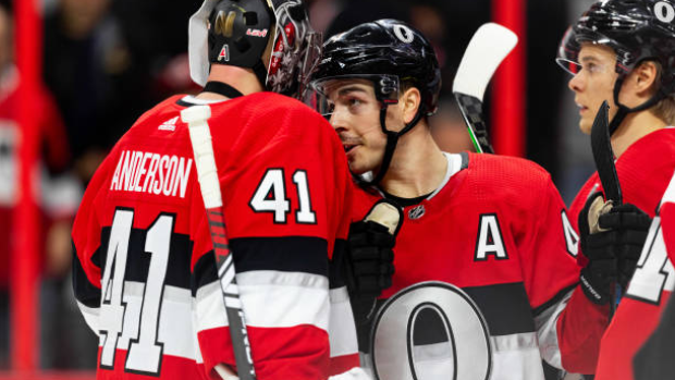 Craig Anderson and Jean-Gabriel Pageau