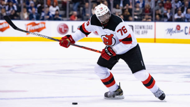 New Jersey Devils defenceman P.K 