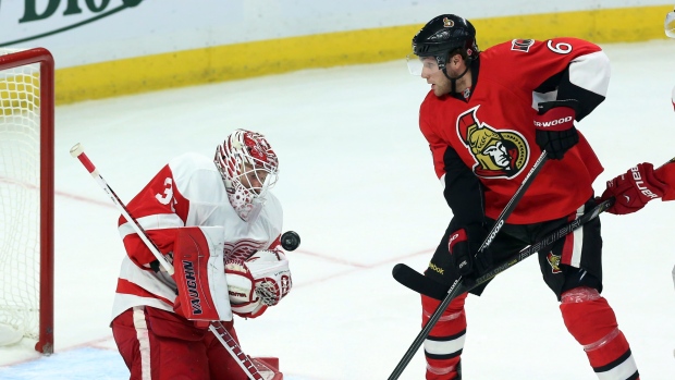 Jimmy Howard and Bobby Ryan