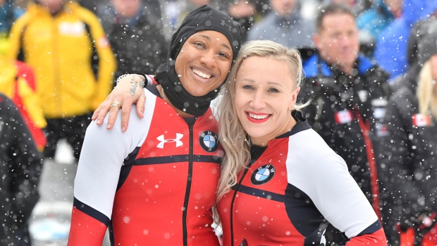 Kaillie Humphries and Sylvia Hoffmann