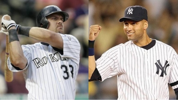 Larry Walker Derek Jeter, Getty Images Larry Walker Derek Jeter