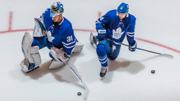 Frederik Andersen and Auston Matthews, Getty Images Frederik Andersen and Auston Matthews