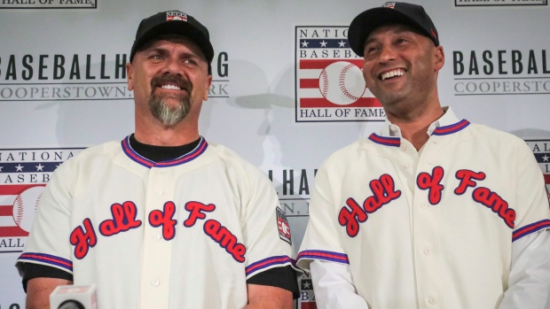 Larry Walker Derek Jeter, The Canadian Press Larry Walker Derek Jeter
