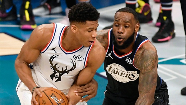 Giannis Antetokounmpo LeBron James