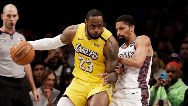 LeBron James and Spencer Dinwiddie