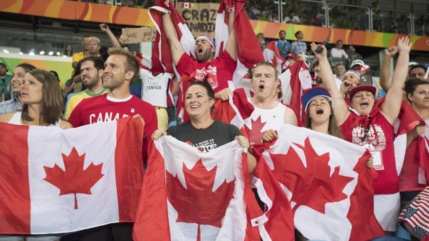 Canadian Fans at the 2016 Summer Olympics in Rio de Janeiro