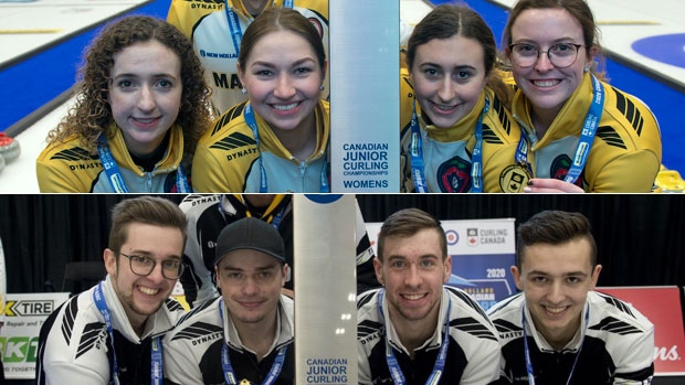 Mackenzie Zacharias and Jacques Gauthier, Curling Canada Mackenzie Zacharias and Jacques Gauthier