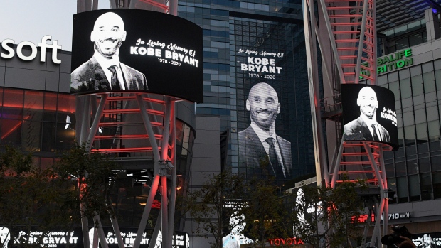 Kobe Bryant tribute, The Canadian Press Kobe Bryant tribute