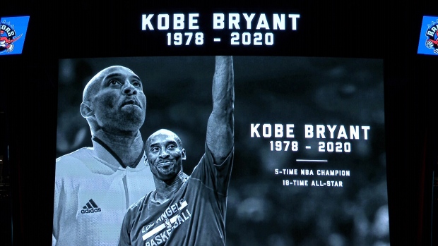 The Toronto Raptors pay homage to Kobe Bryant