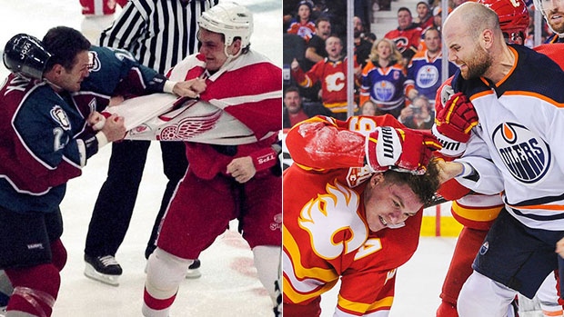 Claude Lemieux and Matthew Tkachuk, The Canadian Press Claude Lemieux and Matthew Tkachuk