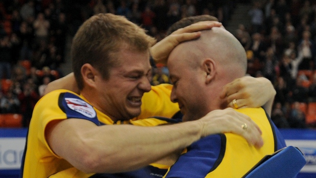 Team Kevin Koe Celebrate , Curling Canada Team Kevin Koe Celebrate