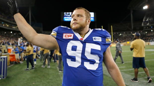 Winnipeg Blue Bombers sign DT Jake Thomas, longest-serving player, to  one-year extension - TSN.ca