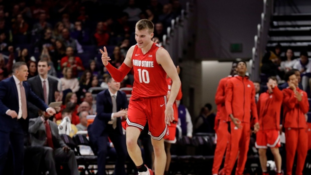 Ohio State forward Justin Ahrens, The Canadian Press Ohio State forward Justin Ahrens