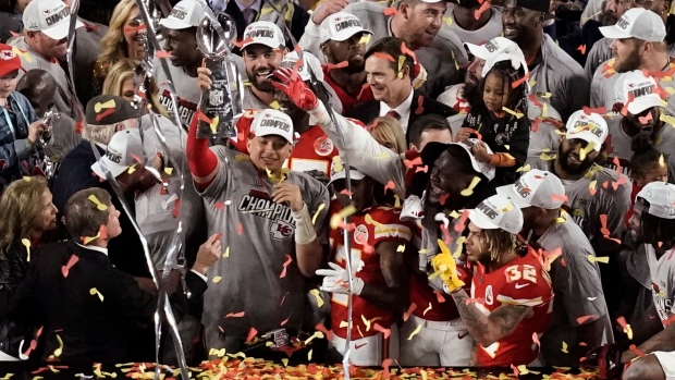 Kansas City Chiefs Celebrate Super Bowl LIV Victory, The Canadian Press Kansas City Chiefs Celebrate Super Bowl LIV Victory