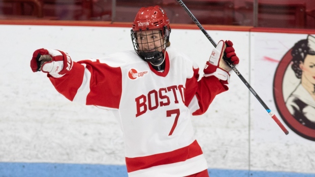 Jesse Compher, BU Women's Hockey Twitter Jesse Compher