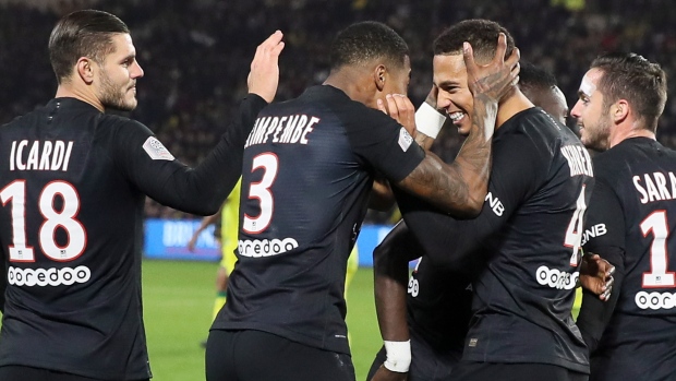 Mauro Icardi Presnel Kimpembe Thilo Kehrer, The Canadian Press Mauro Icardi Presnel Kimpembe Thilo Kehrer