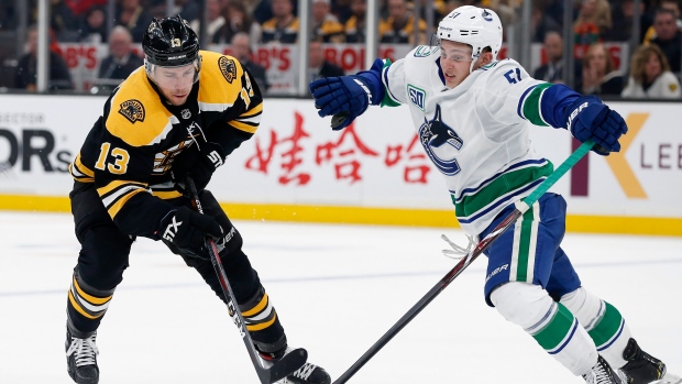 Charlie Coyle Troy Stecher, The Canadian Press Charlie Coyle Troy Stecher