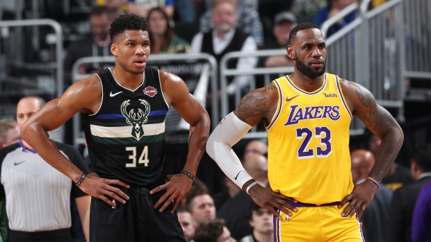 Giannis Antetokounmpo LeBron James