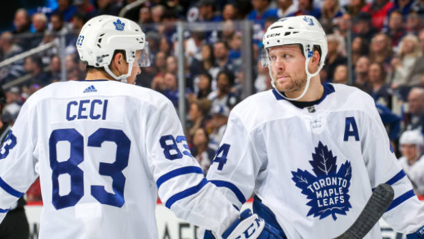 Cody Ceci and Morgan Rielly