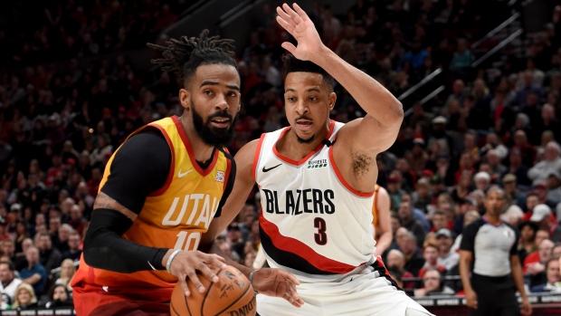 Mike Conley CJ McCollum, The Canadian Press Mike Conley CJ McCollum