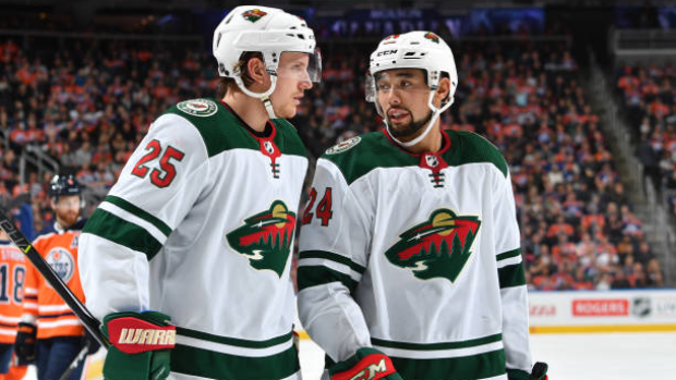 Jonas Brodin and Matt Dumba