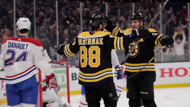 Boston Bruins celebrate, The Canadian Press Boston Bruins celebrate