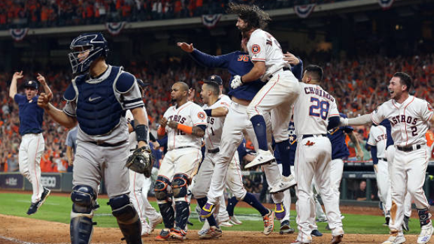 Sanchez walks off after Astros win Game 6 of the 2019 ALCS, Getty Images Sanchez walks off after Astros win Game 6 of the 2019 ALCS