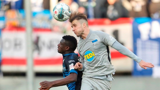 Leipzig back on top, Hertha wins 1st game without Klinsmann