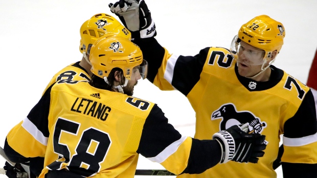 Kris Letang, Patric Hornqvist, The Canadian Press Kris Letang, Patric Hornqvist