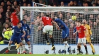 Harry Maguire scores on Chelsea