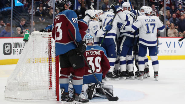 Lightning celebrate overtime win over Avalanche, Getty Images Lightning celebrate overtime win over Avalanche
