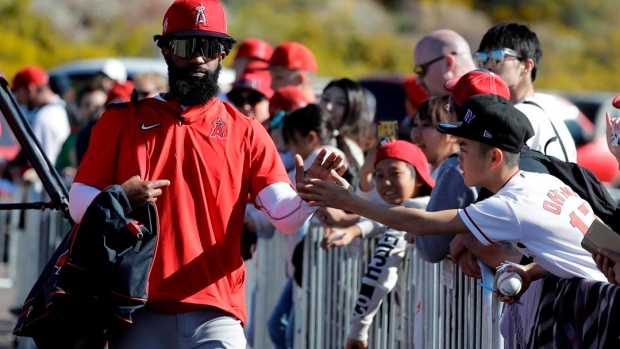 Angels outfielder Brian Goodwin goes to salary arbitration Article Image 0
