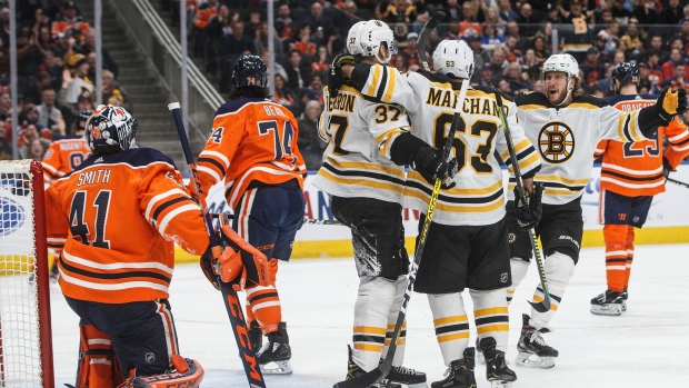 Boston Bruins celebrate, The Canadian Press Boston Bruins celebrate