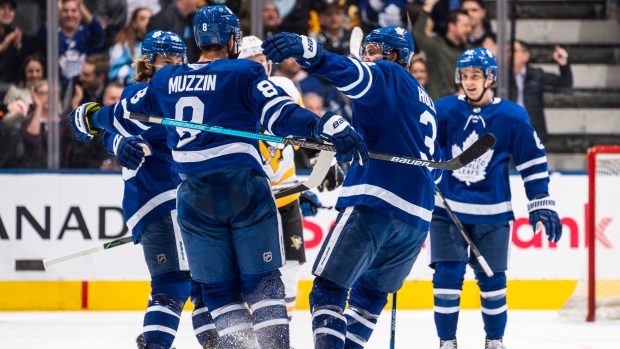 Jake Muzzin, Maple Leafs celebrate