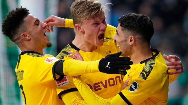 Erling Haaland Scores Winner To Lift Borussia Dortmund To 2nd In Bundesliga Tsn Ca