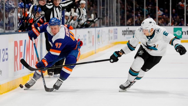 Anders Lee scores twice, Islanders beat Sharks 4-1 Article Image 0, The Canadian Press Anders Lee scores twice, Islanders beat Sharks 4-1 Article Image 0