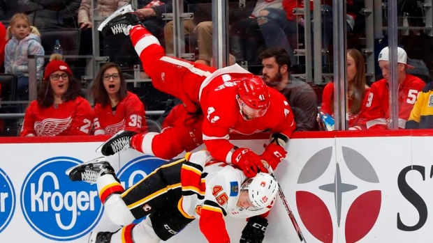 Calgary Flames Detroit Red Wings, The Canadian Press Calgary Flames Detroit Red Wings
