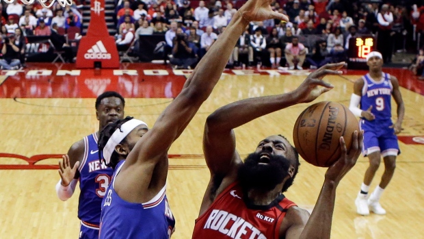 James Harden and Maurice Harkless, The Canadian Press James Harden and Maurice Harkless