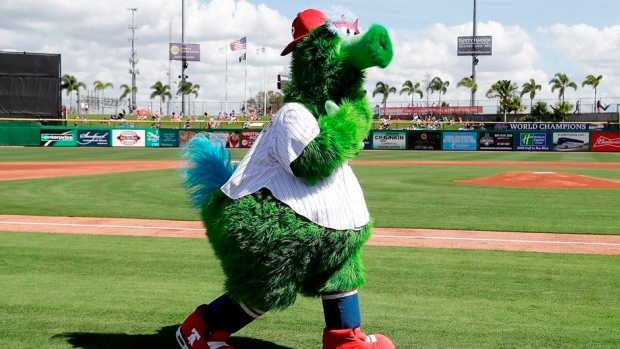Phillie Mascot, The Canadian Press Phillie Mascot