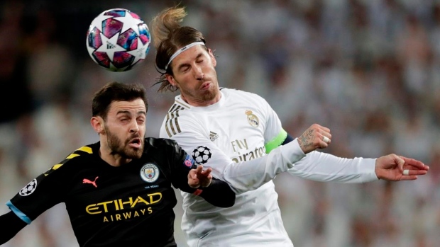Man City vs. Real Madrid in Champions League, The Canadian Press Man City vs. Real Madrid in Champions League
