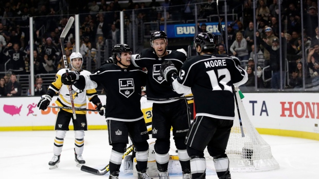 Los Angeles Kings celebrate , The Canadian Press Los Angeles Kings celebrate