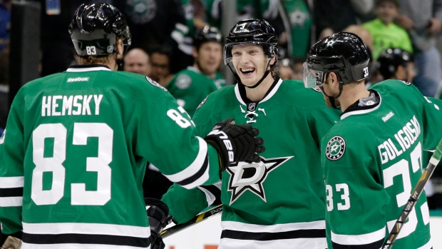 Stars Ales Hemsky Alex Goligoski John Klingberg The Canadian Press Stars Ales Hemsky Alex Goligoski John Klingberg The Canadian Press